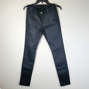 Shiny wet affect women's trousers